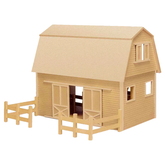 Ruff 'n Rustic All American Barn Dollhouse Kit (Real Good Toys)