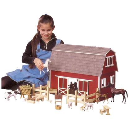 Ruff 'n Rustic All American Barn Dollhouse Kit (Real Good Toys)