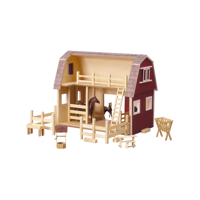 Ruff 'n Rustic All American Barn Dollhouse Kit (Real Good Toys)