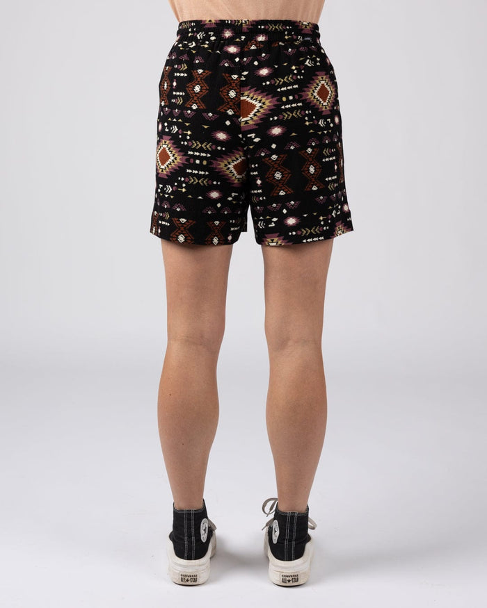 Sabina Womens Woven Short in Dark Grey