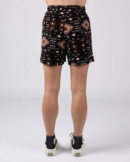 Sabina Womens Woven Short in Dark Grey