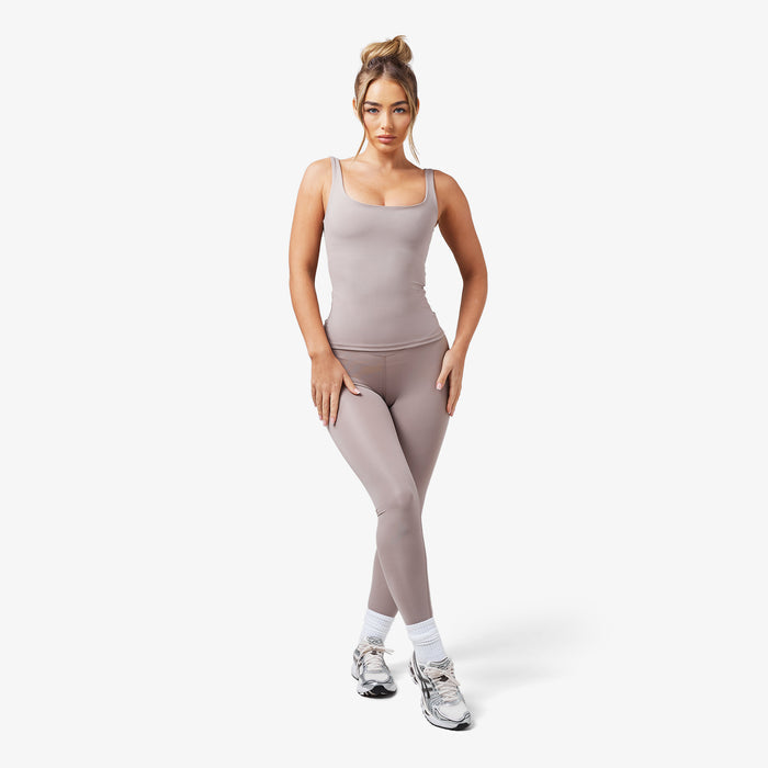 Second Skin Vest & Legging Set | Taupe