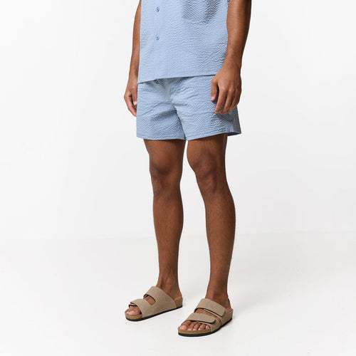 Seersucker Swimshort | Light Blue