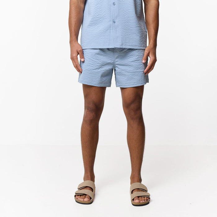 Seersucker Swimshort | Light Blue