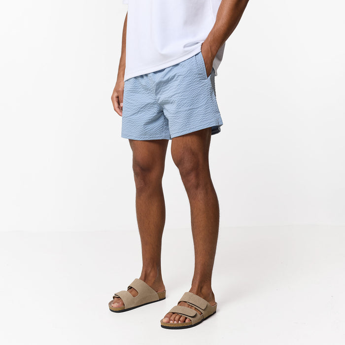 Seersucker Swimshort | Light Blue