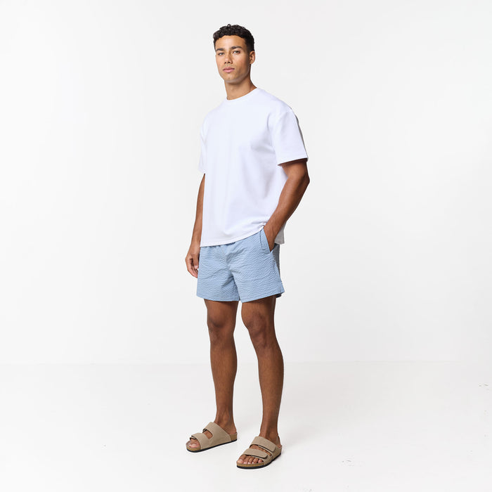 Seersucker Swimshort | Light Blue