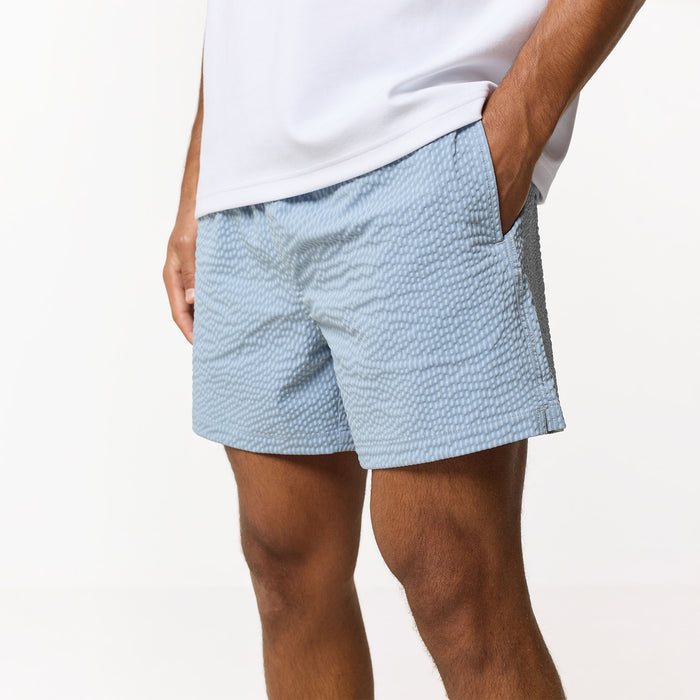 Seersucker Swimshort | Light Blue