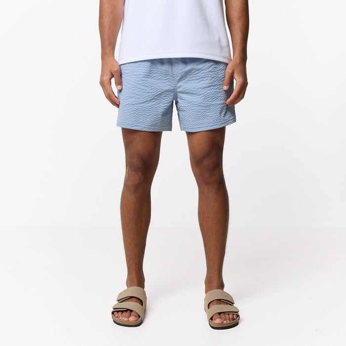 Seersucker Swimshort | Light Blue