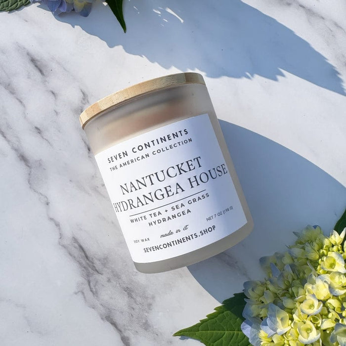 Seven Continents Nantucket Hydrangea House Candle