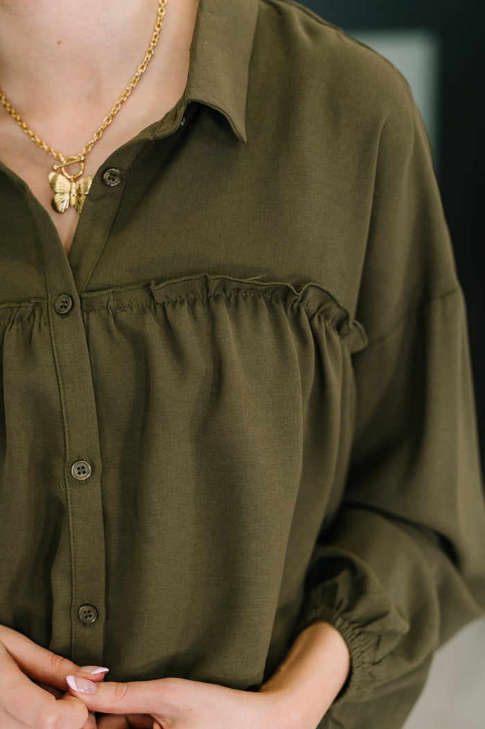 She's Got A Way Button Down Blouse