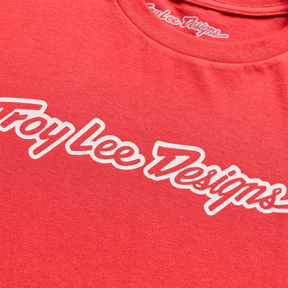 Short Sleeve Tee Signature Scarlet Glo