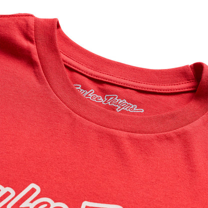 Short Sleeve Tee Signature Scarlet Glo