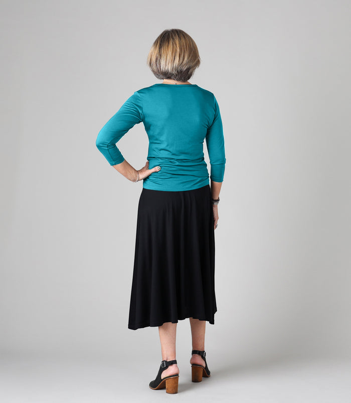Silkspun 3/4 Sleeve V Neck
