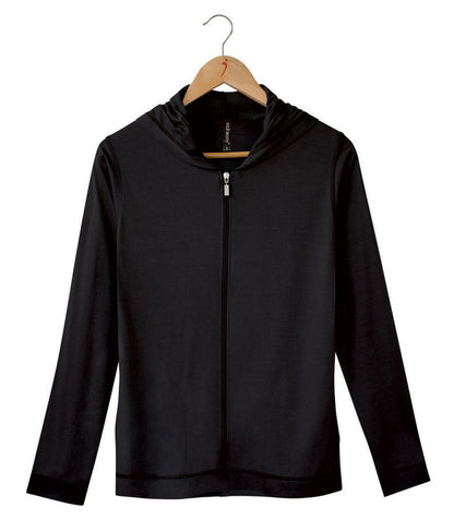 Women's Silkspun Hoodie in Black