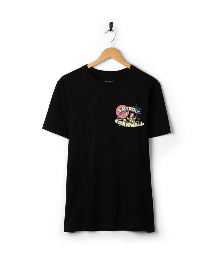 Sip “N”Dip Cornwall Mens Short Sleeve T-Shirt in black