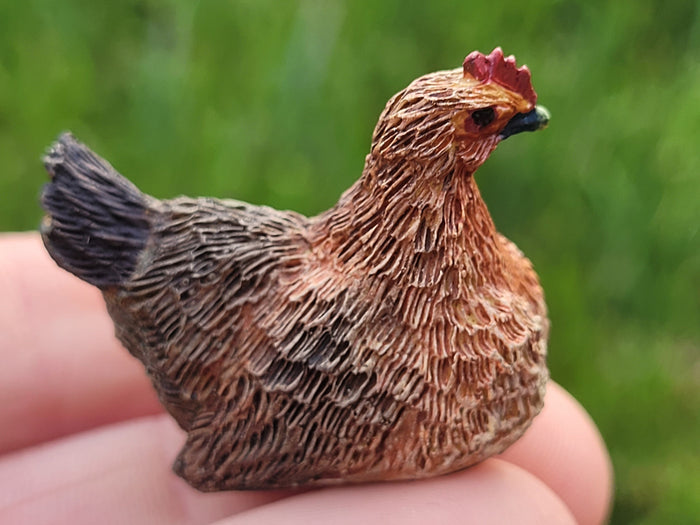 Sitting Hen - Made of Resin