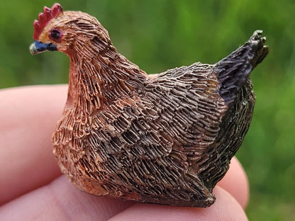 Sitting Hen - Made of Resin