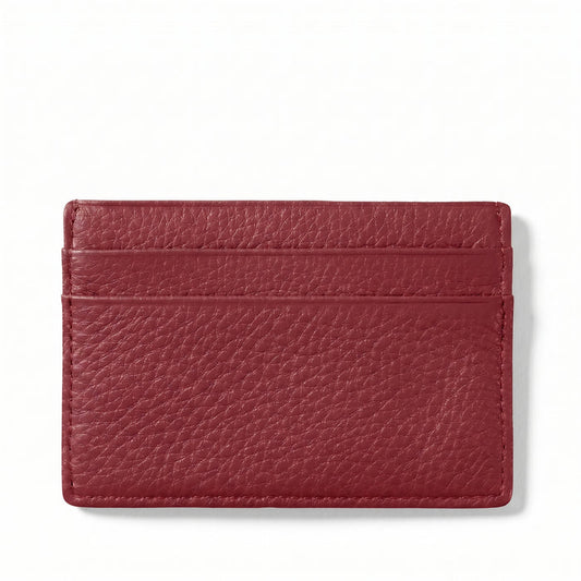 Slim Card Case Garnet Red