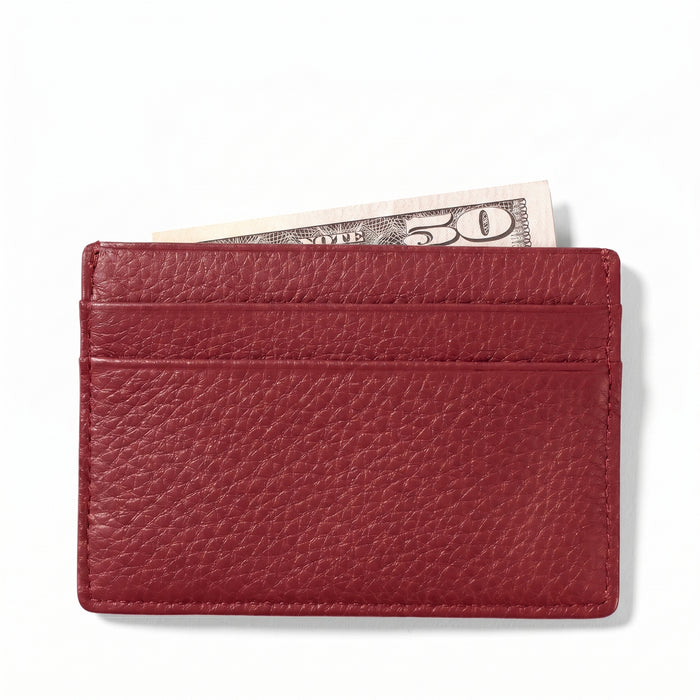 Slim Card Case Garnet Red
