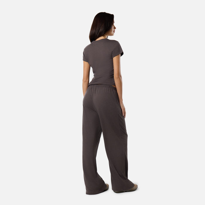 Slub Knit Pant | Espresso
