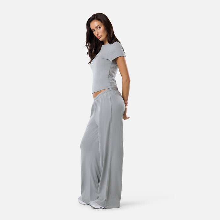 Slub Knit Pant | Grey