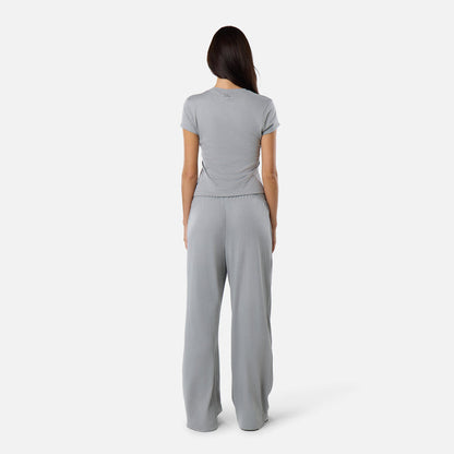 Slub Knit Pant | Grey