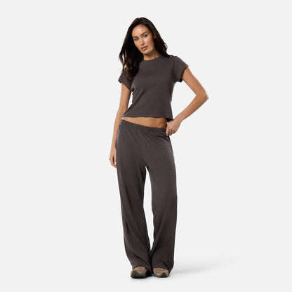 Slub Knit Top | Espresso