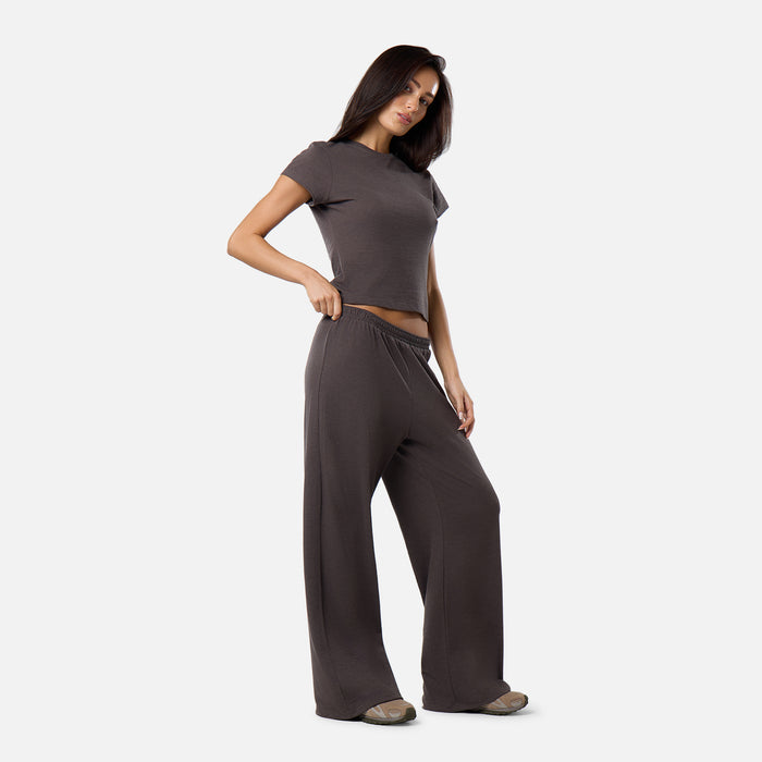 Slub Knit Top | Espresso