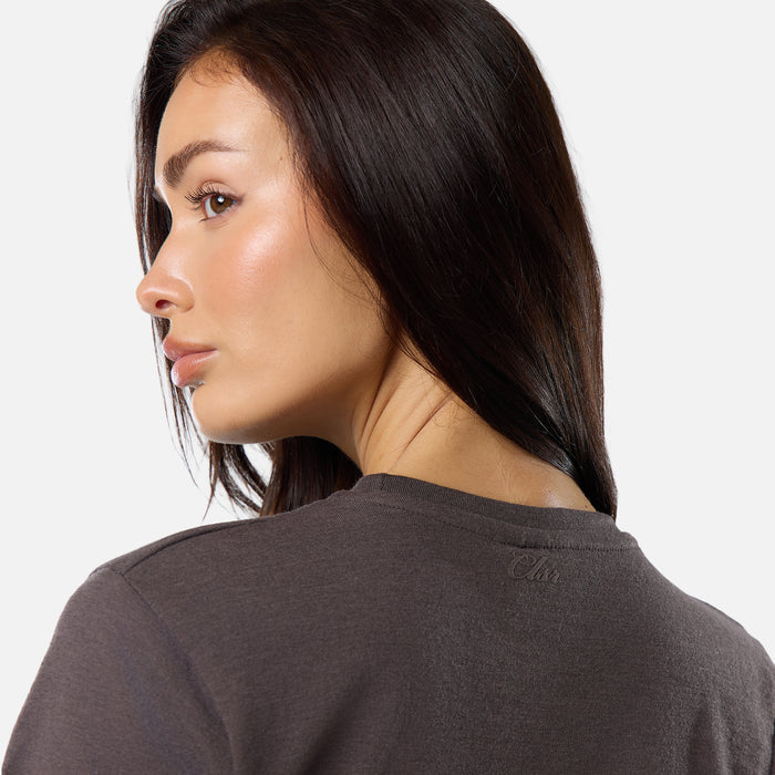 Slub Knit Top | Espresso