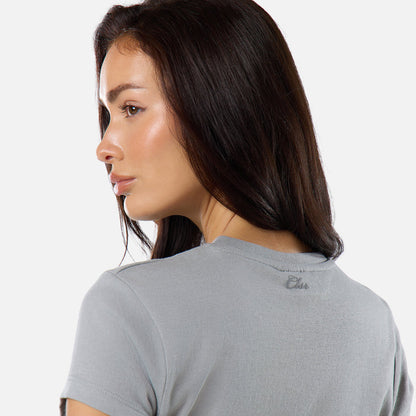 Slub Knit Top | Grey