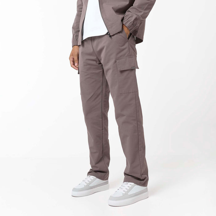 Smart Open Hem Utility Trouser | Brown