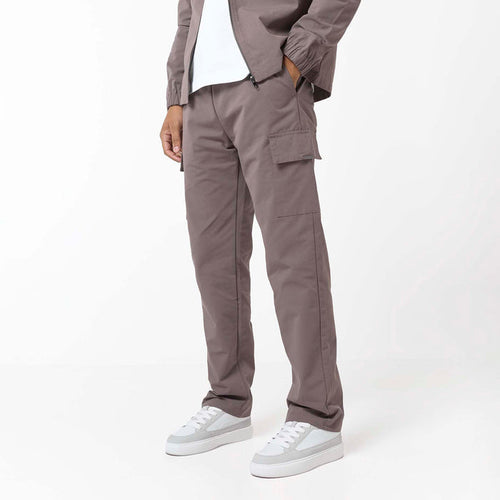 Smart Open Hem Utility Trouser | Brown