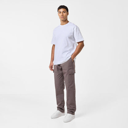 Smart Open Hem Utility Trouser | Brown