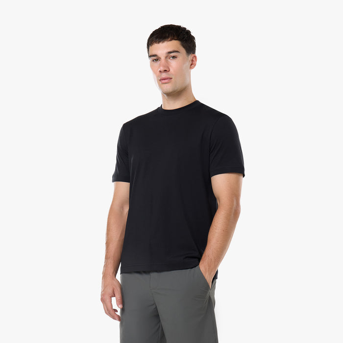 Smart Pima Cotton T-Shirt | Black