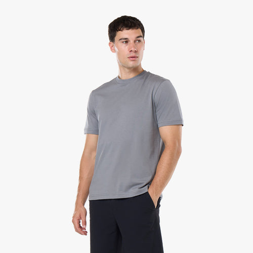 Smart Pima Cotton T-Shirt | Mid Grey