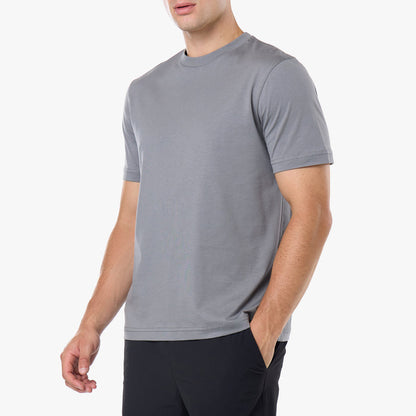 Smart Pima Cotton T-Shirt | Mid Grey
