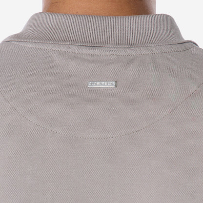 Smart Pique Open Collar Polo | Taupe