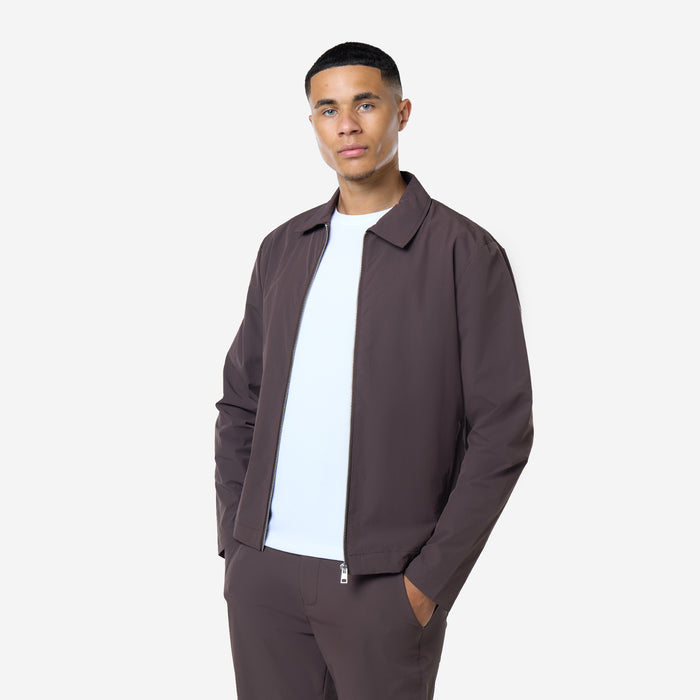 Smart Tech Zip Jacket | Dark Brown