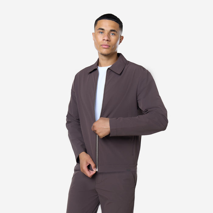Smart Tech Zip Jacket | Dark Brown