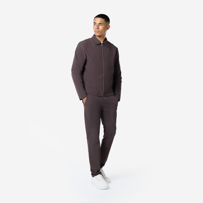 Smart Tech Zip Jacket | Dark Brown