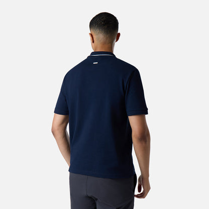 Smart Tipped Pique Polo | Navy