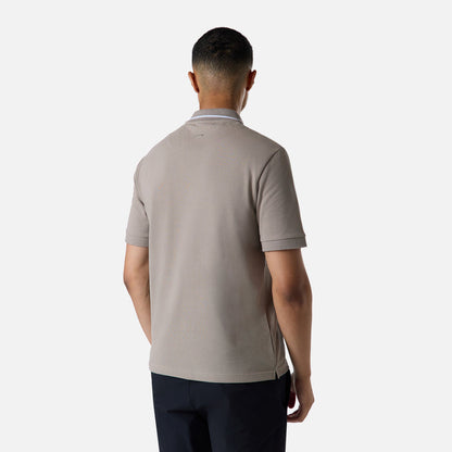 Smart Tipped Pique Polo | Taupe