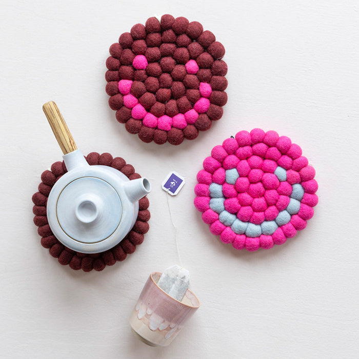 Smiley Felt Trivets | Aveva