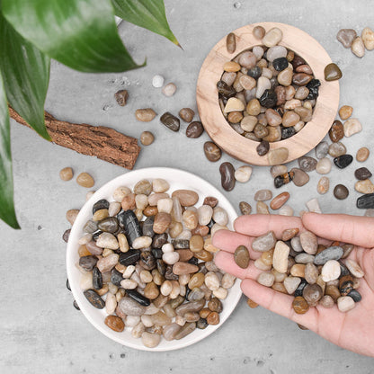 Smooth Natural River Stones Rocks, 8mm-12mm