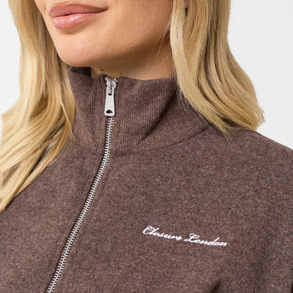 Soft Knit Bomber I Coffee