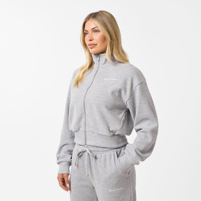 Soft Knit Bomber I Grey Marl