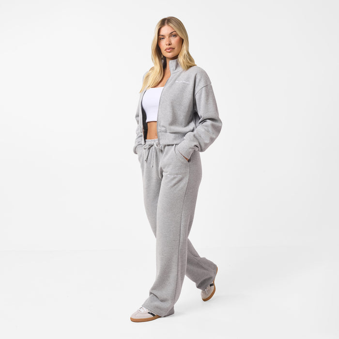 Soft Knit Bomber I Grey Marl