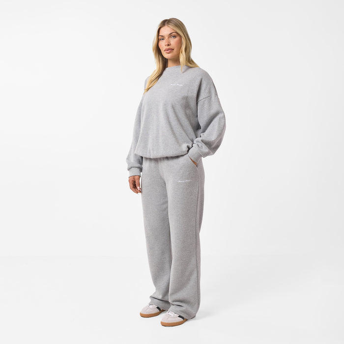 Soft Knit Crewneck I Grey Marl