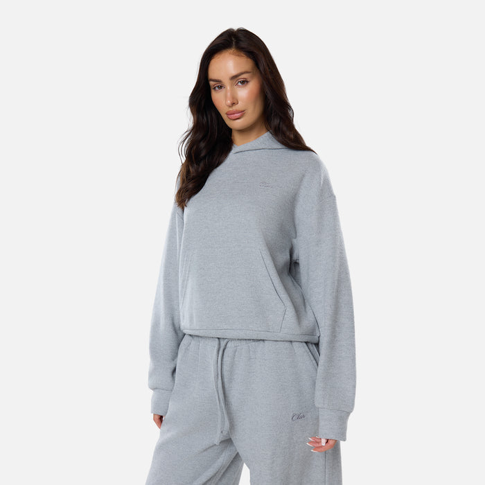 Soft Knit Tracksuit | Grey Marl