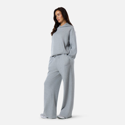 Soft Knit Tracksuit | Grey Marl
